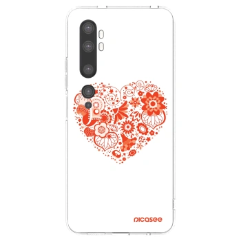 Picasee husă transparentă din silicon pentru Xiaomi Mi Note 10 (Pro) - Big heart