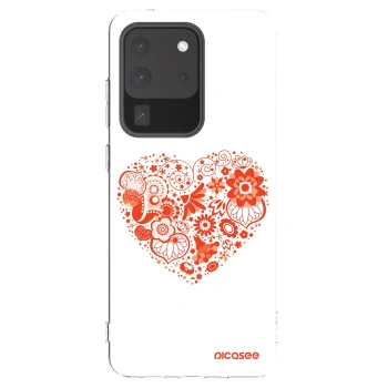 Picasee husă transparentă din silicon pentru Samsung Galaxy S20 Ultra 5G G988F - Big heart