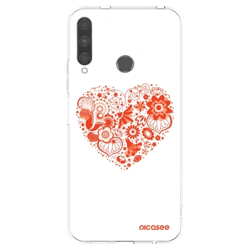Picasee husă transparentă din silicon pentru Huawei P40 Lite E - Big heart