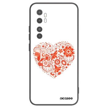 Picasee husă neagră din silicon pentru Xiaomi Mi Note 10 Lite - Big heart