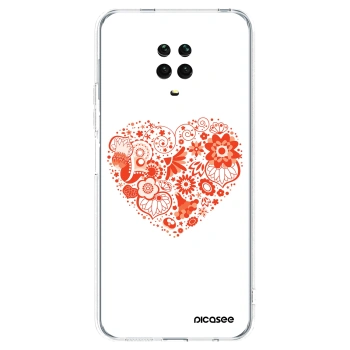Picasee husă transparentă din silicon pentru Xiaomi Redmi Note 9S - Big heart