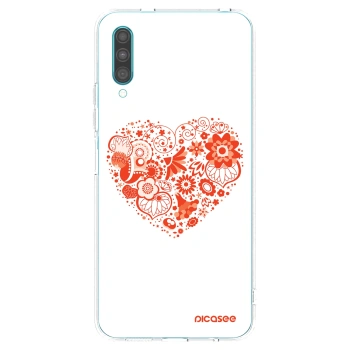 Picasee husă transparentă din silicon pentru Samsung Galaxy A30s A307F - Big heart