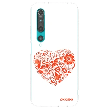 Picasee husă transparentă din silicon pentru Xiaomi Mi 10 - Big heart