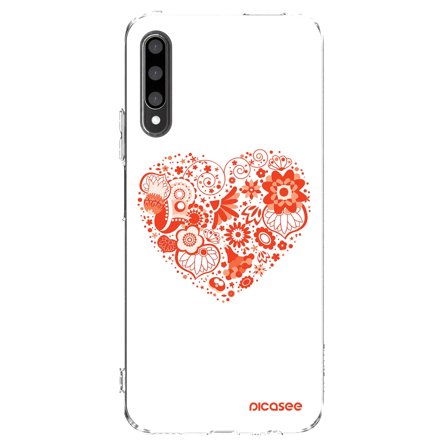 Picasee husă transparentă din silicon pentru Honor 9X Pro - Big heart