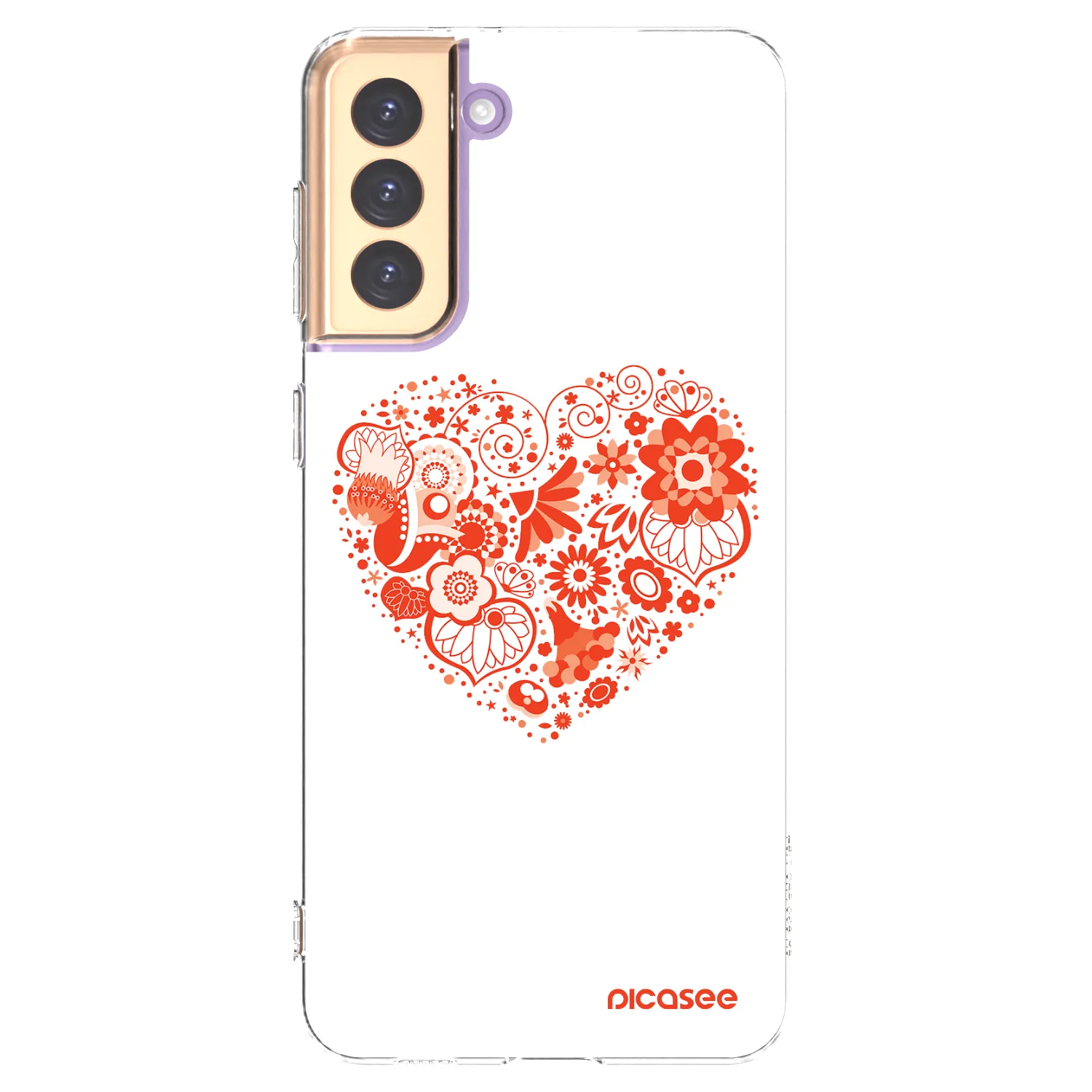 Picasee husă transparentă din silicon pentru Samsung Galaxy S21+ 5G G996F - Big heart