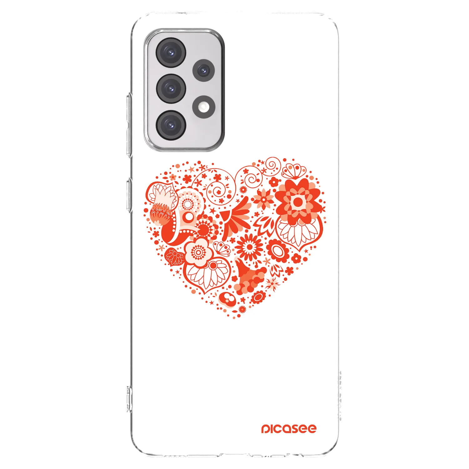 Picasee husă transparentă din silicon pentru Samsung Galaxy A52 5G A525F - Big heart