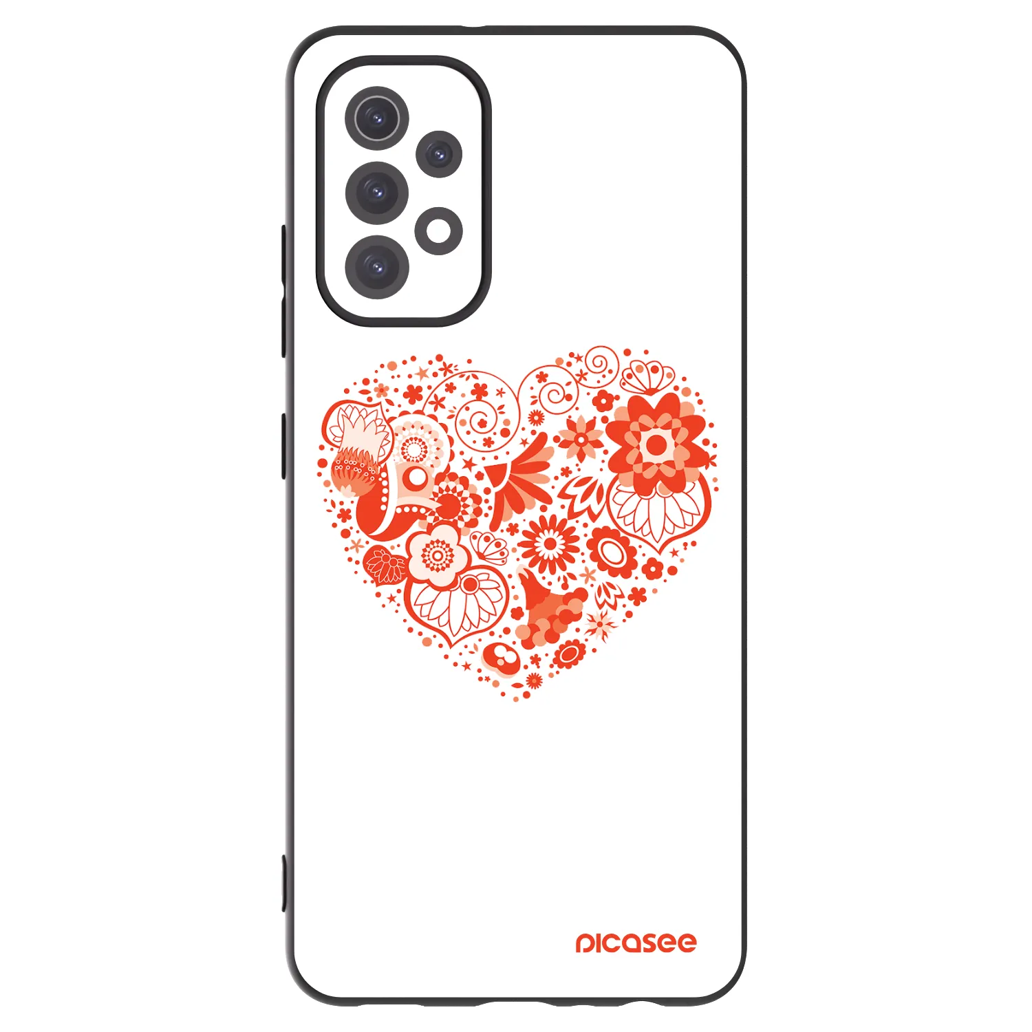 Picasee husă neagră din silicon pentru Samsung Galaxy A32 5G A326B - Big heart