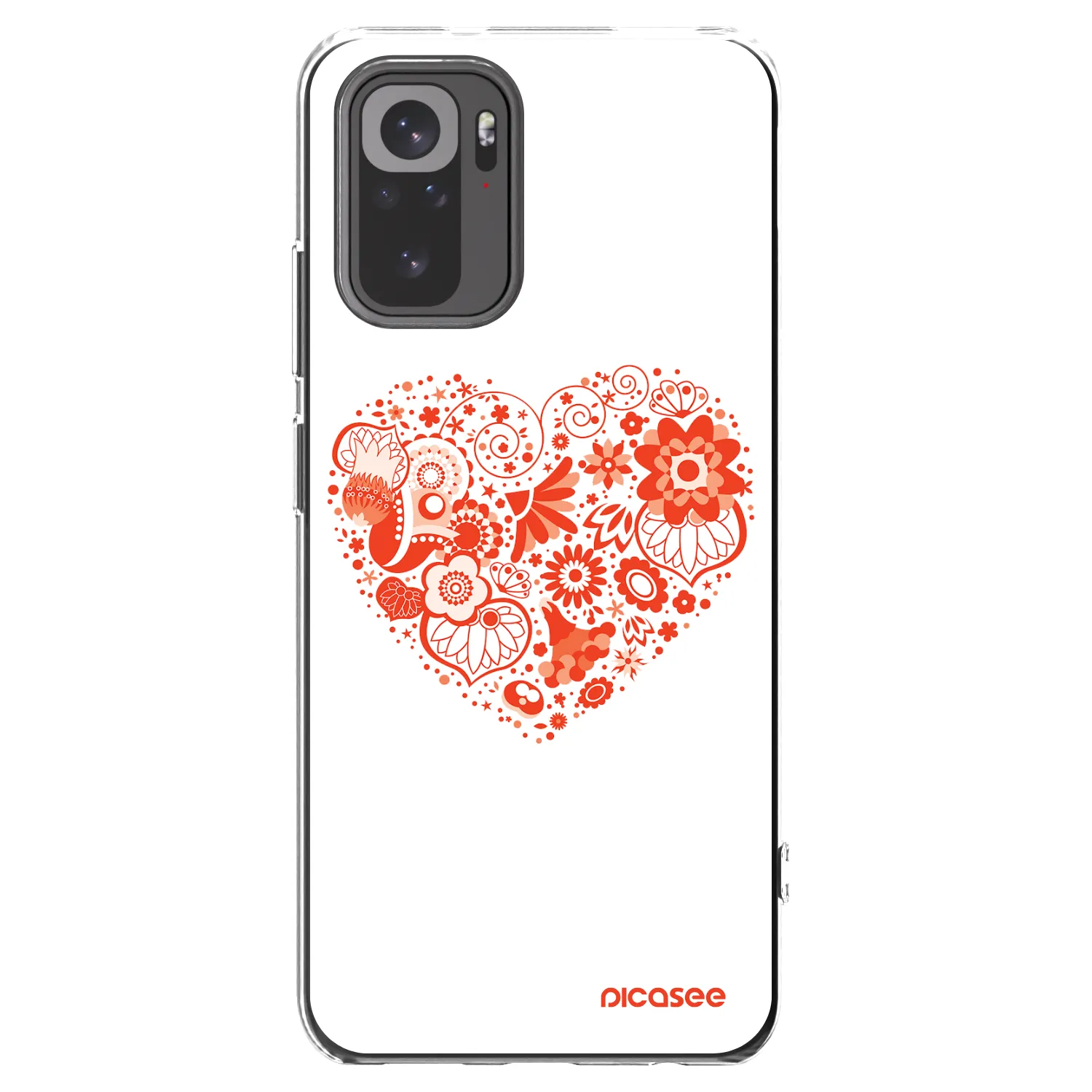 Picasee husă transparentă din silicon pentru Xiaomi Redmi Note 10S - Big heart