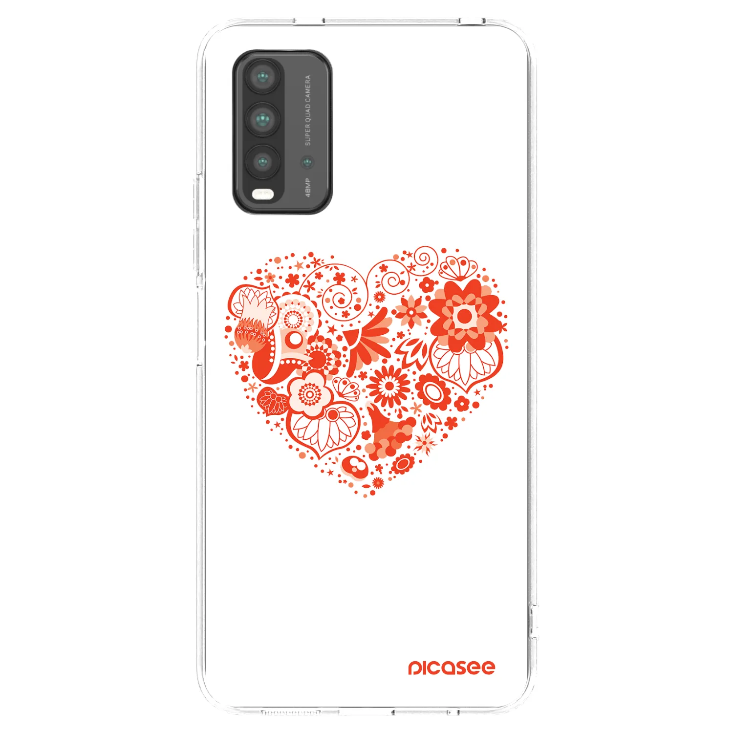 Picasee husă transparentă din silicon pentru Xiaomi Redmi 9T - Big heart