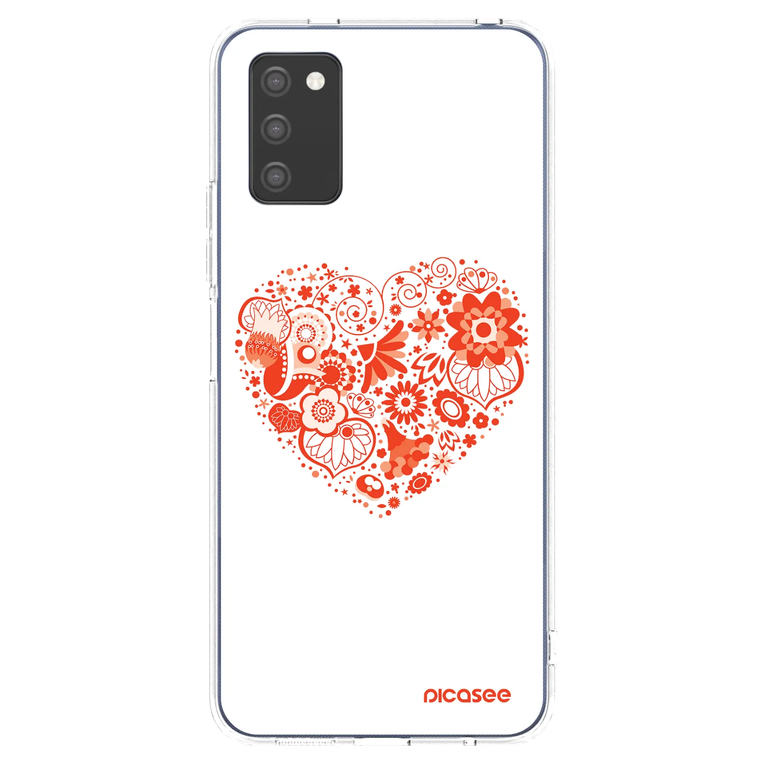 Picasee husă transparentă din silicon pentru Samsung Galaxy A02s A025G - Big heart