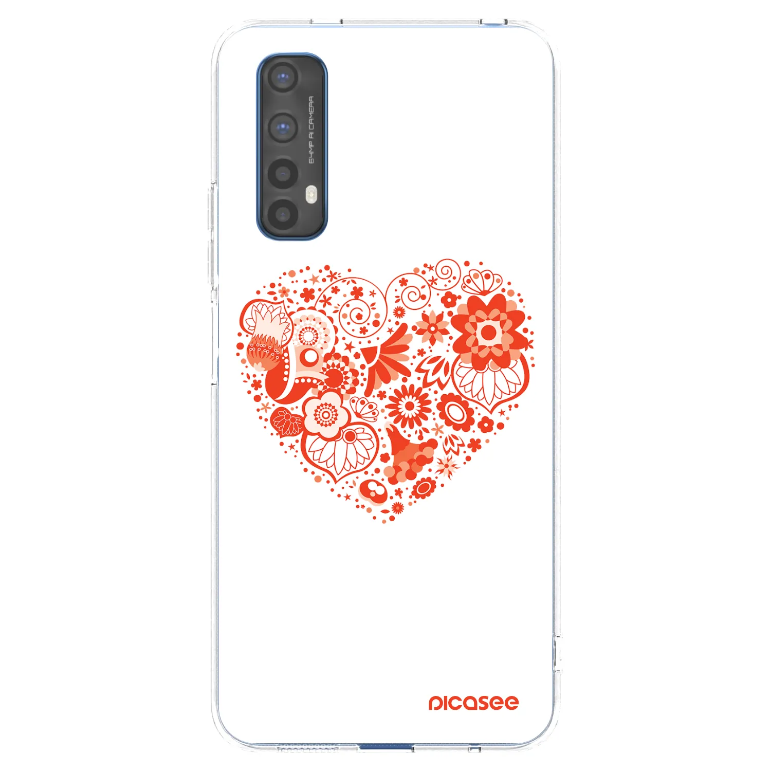Picasee husă transparentă din silicon pentru Realme 7 - Big heart