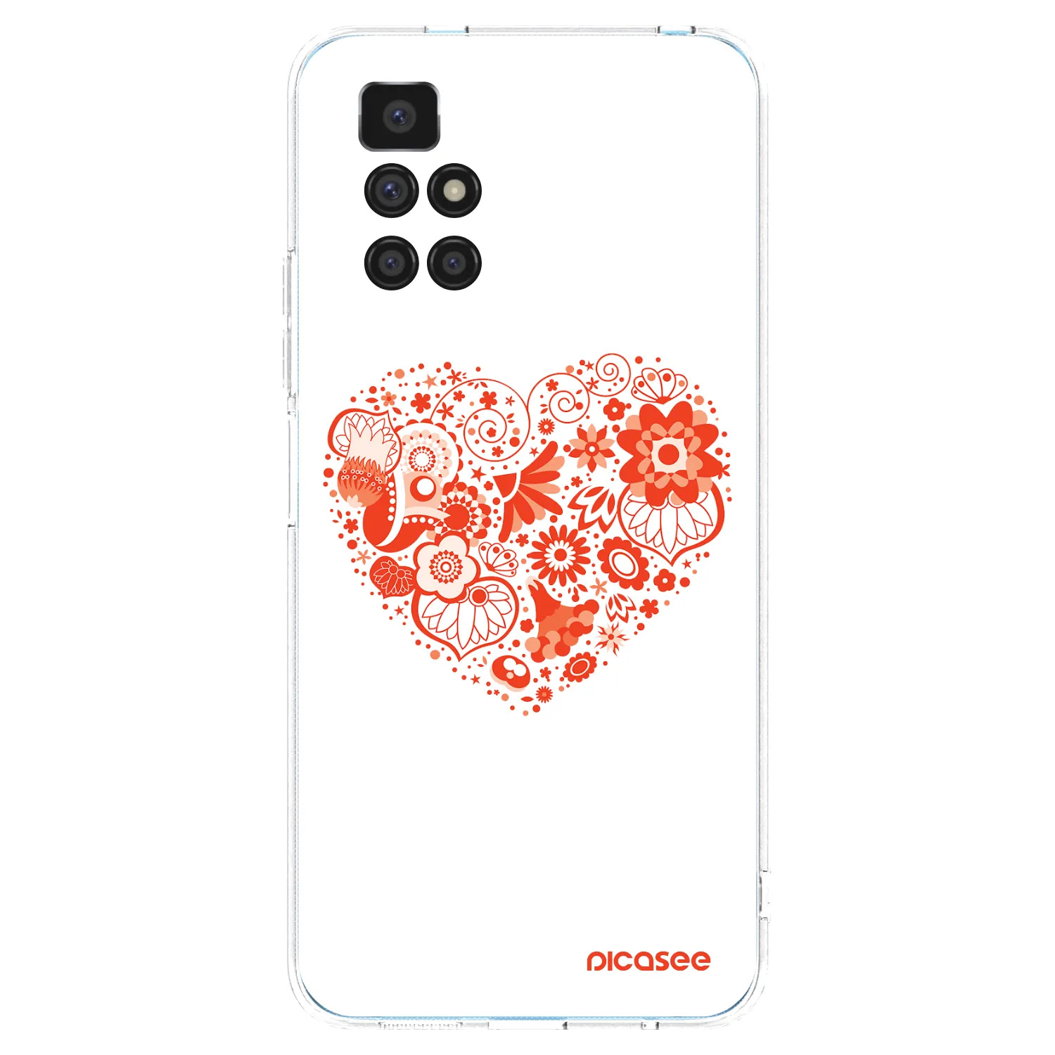 Picasee husă transparentă din silicon pentru Xiaomi Redmi 10 - Big heart