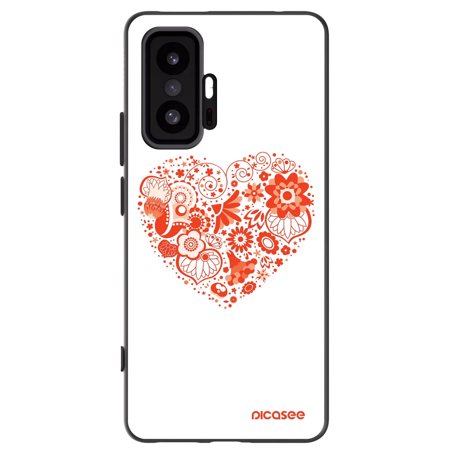 Picasee husă neagră din silicon pentru Xiaomi 11T Pro - Big heart