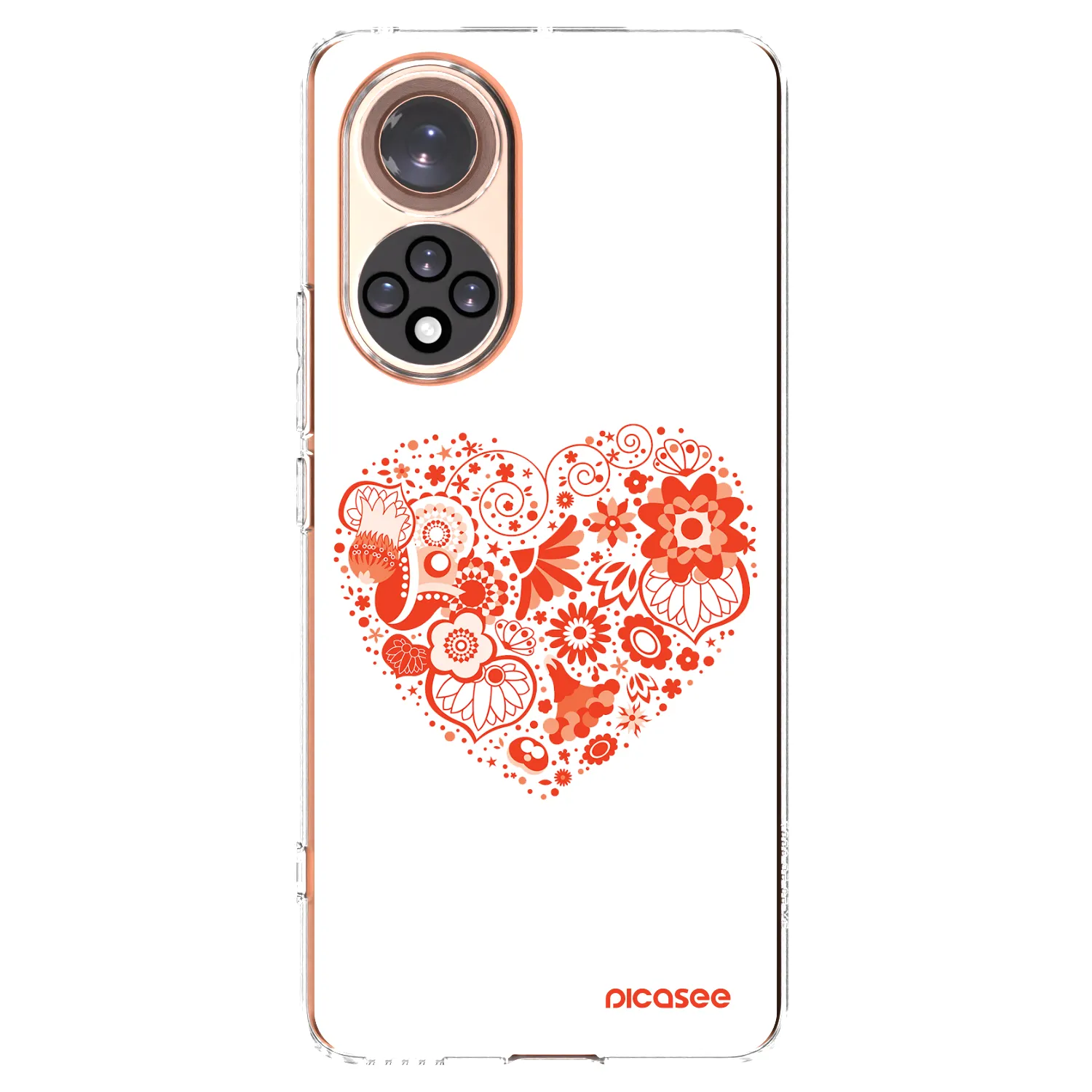 Picasee husă transparentă din silicon pentru Honor 50 5G - Big heart