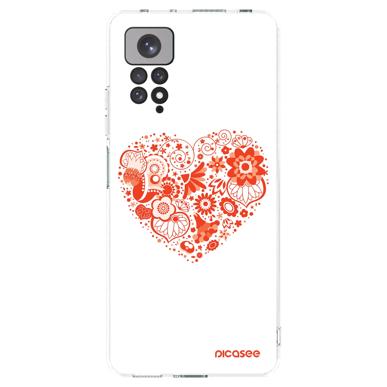 Picasee husă transparentă din silicon pentru Xiaomi Redmi Note 11 - Big heart