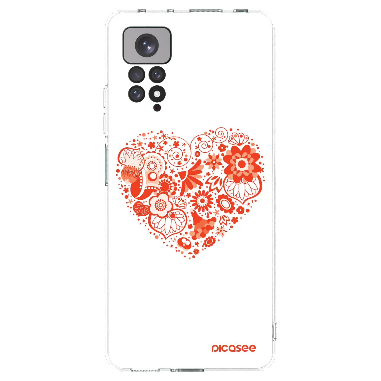 Picasee husă transparentă din silicon pentru Xiaomi Redmi Note 11S 4G - Big heart
