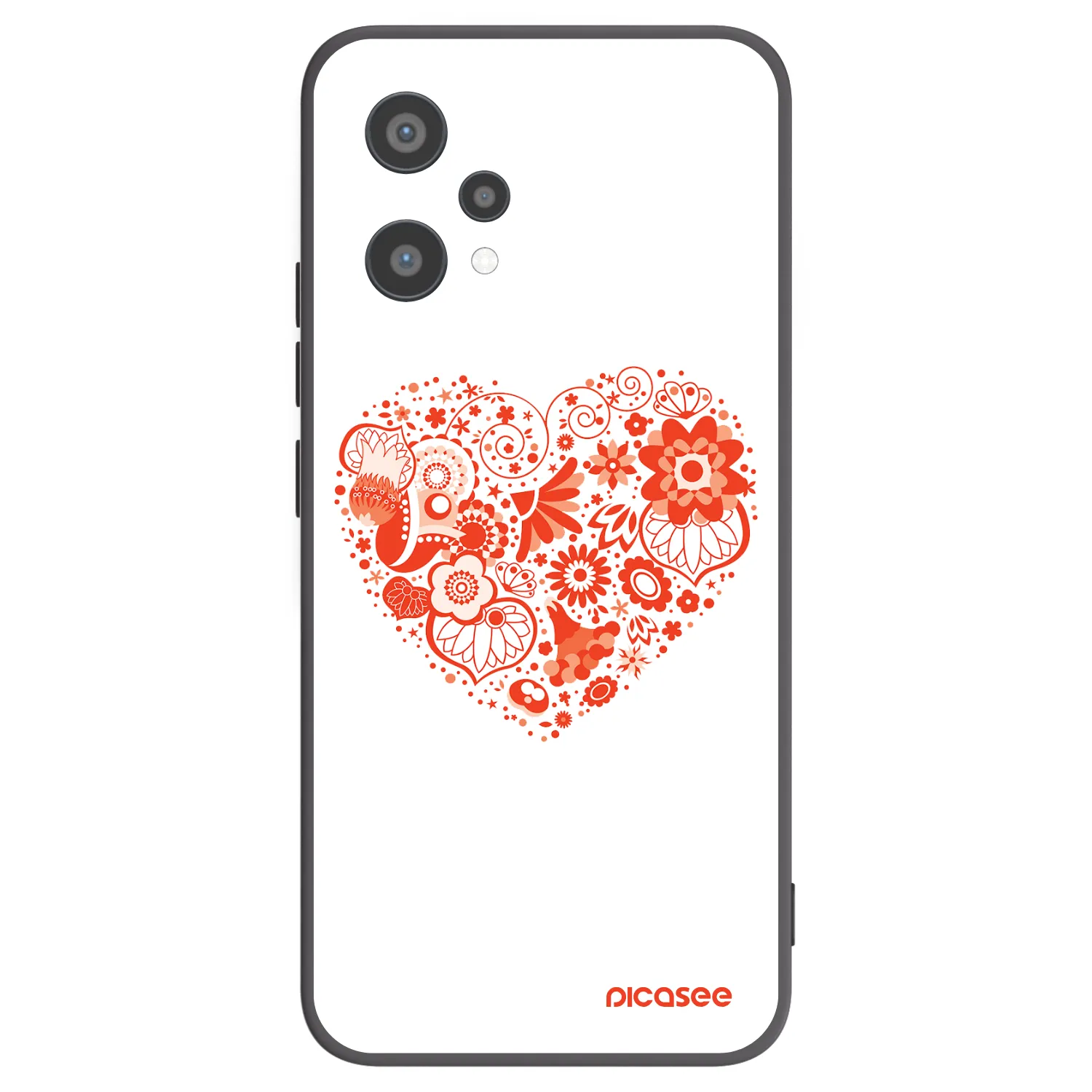 Picasee husă neagră din silicon pentru Realme 9 Pro 5G - Big heart
