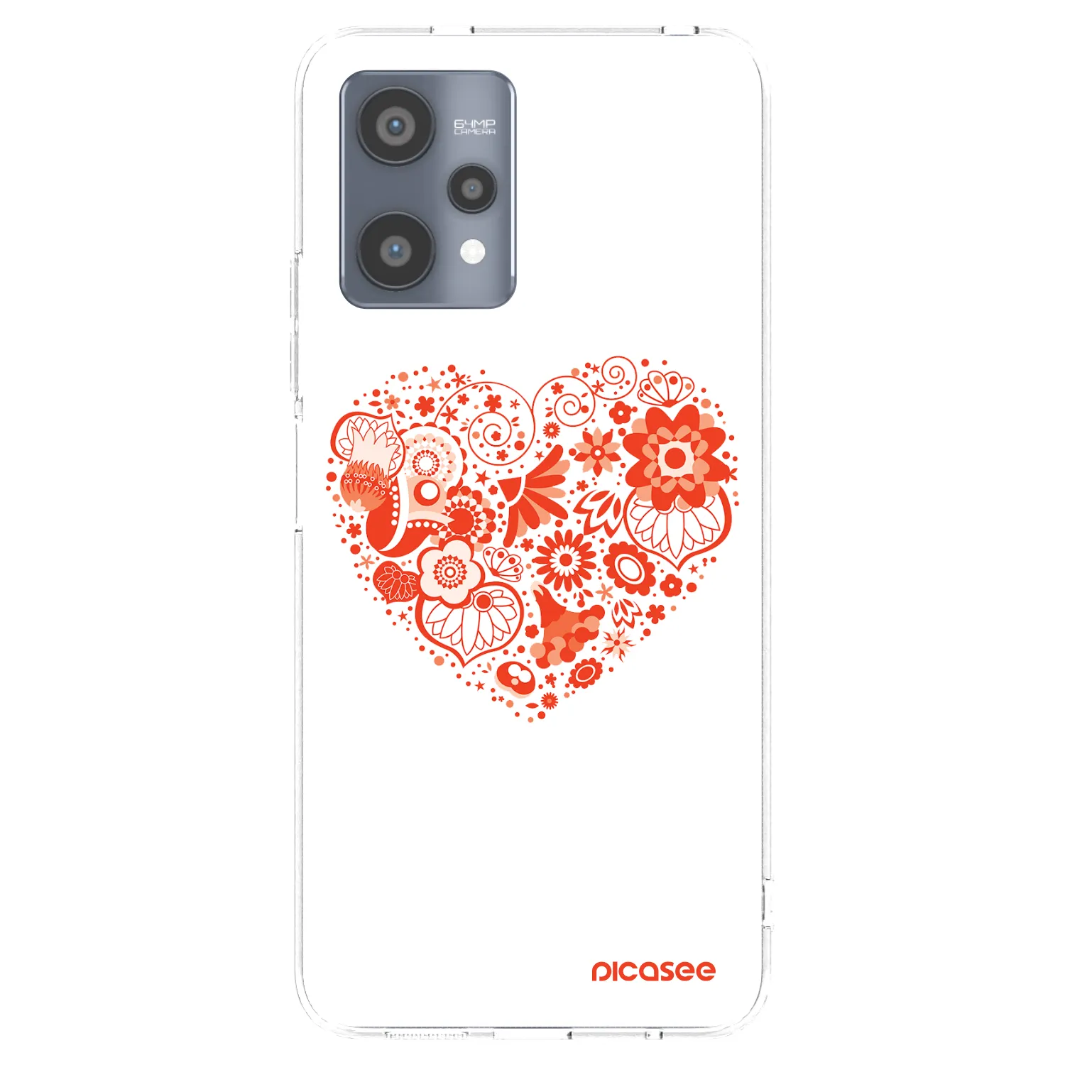 Picasee husă transparentă din silicon pentru Realme 9 Pro 5G - Big heart