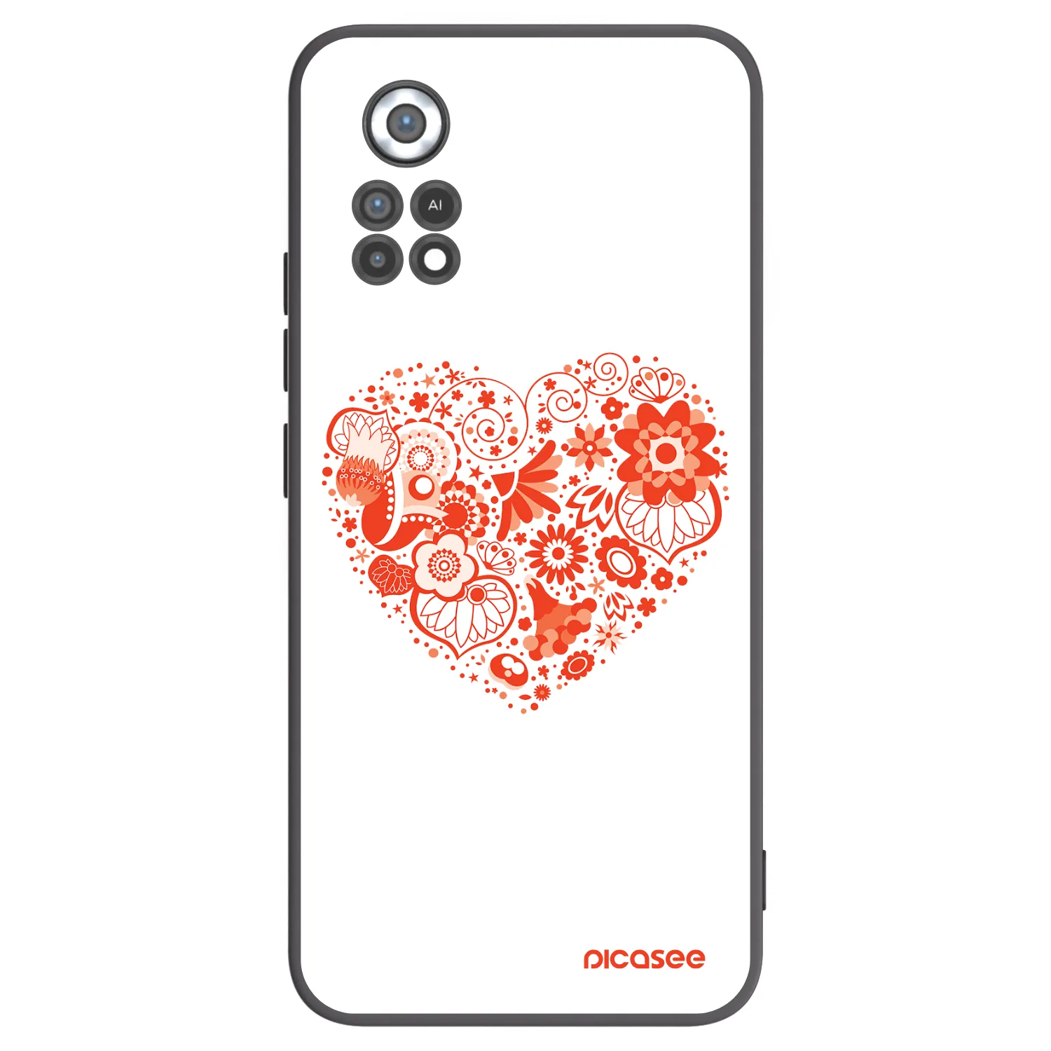 Picasee husă neagră din silicon pentru Xiaomi Poco X4 Pro 5G - Big heart