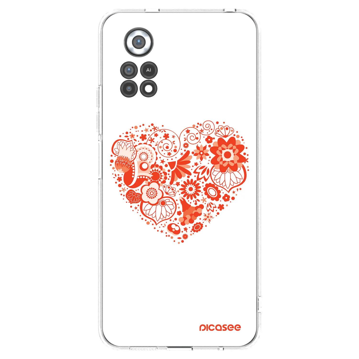 Picasee husă transparentă din silicon pentru Xiaomi Poco X4 Pro 5G - Big heart