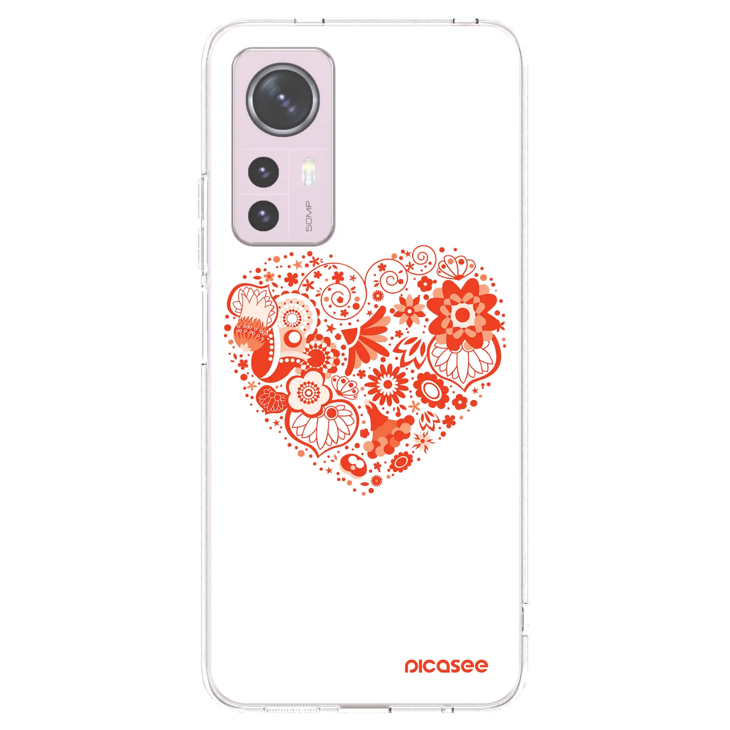 Picasee husă transparentă din silicon pentru Xiaomi 12 - Big heart