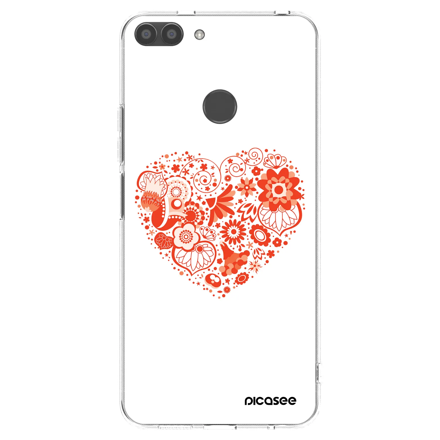 Picasee husă transparentă din silicon pentru Huawei P Smart - Big heart