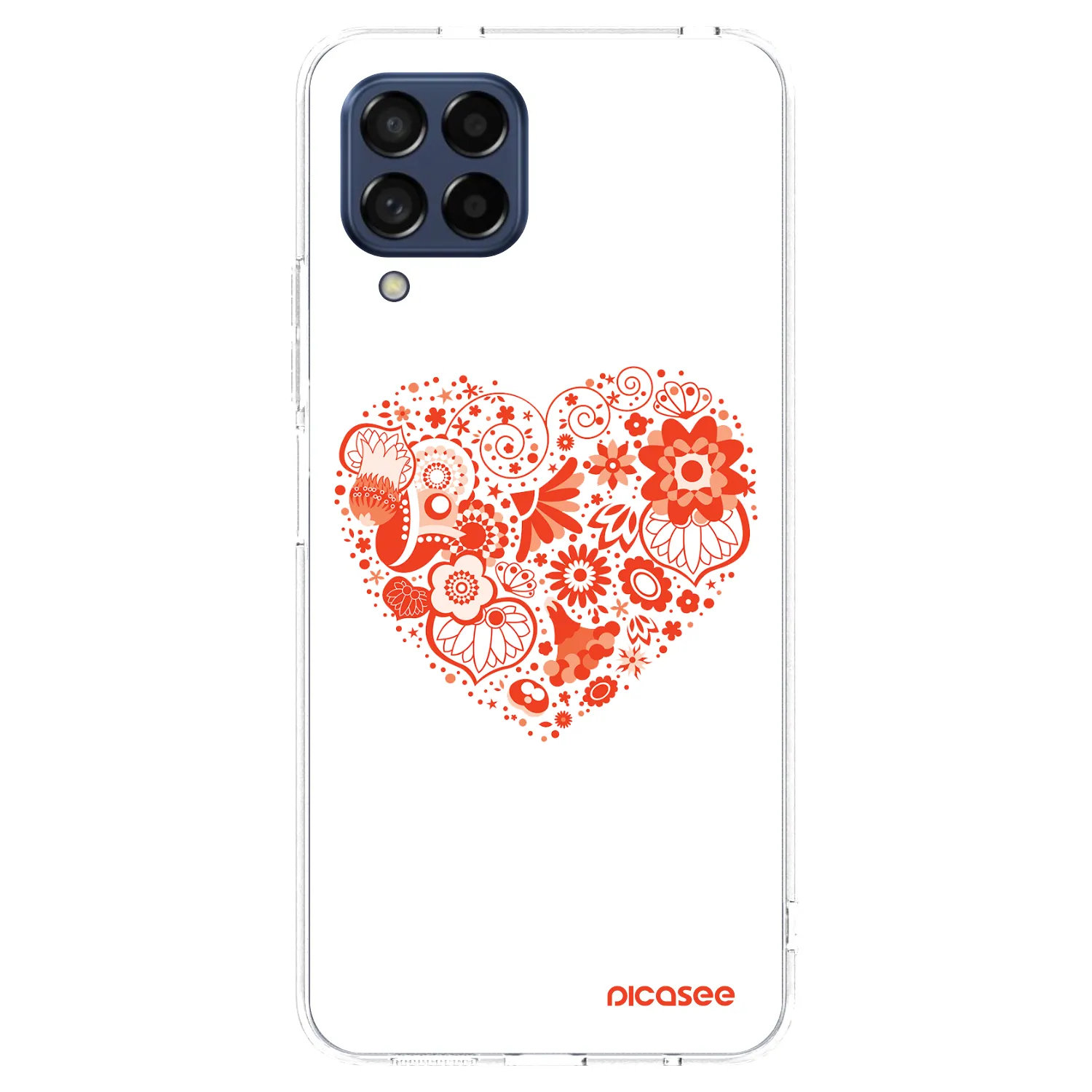 Picasee husă transparentă din silicon pentru Samsung Galaxy M53 5G - Big heart