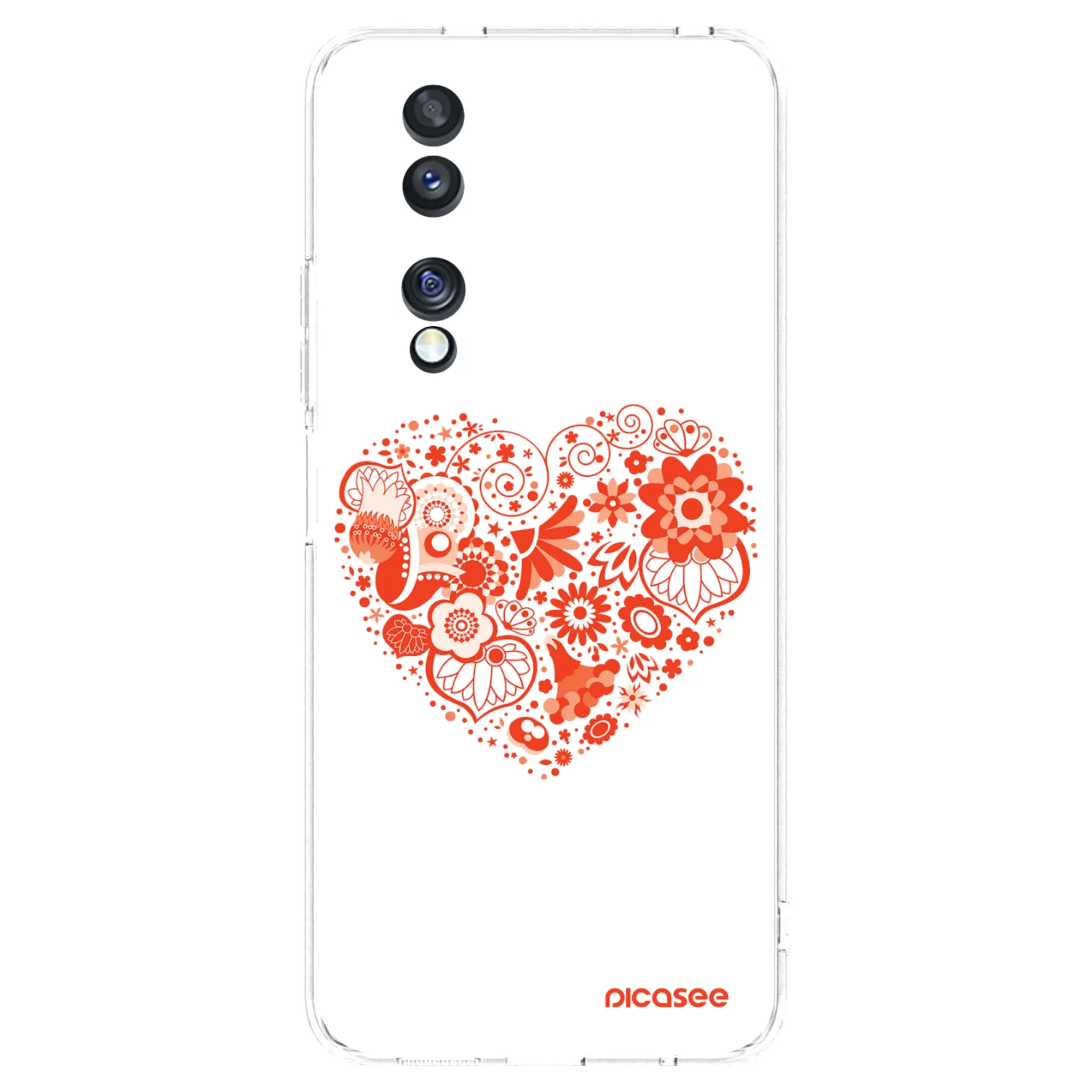 Picasee husă transparentă din silicon pentru Honor 70 - Big heart