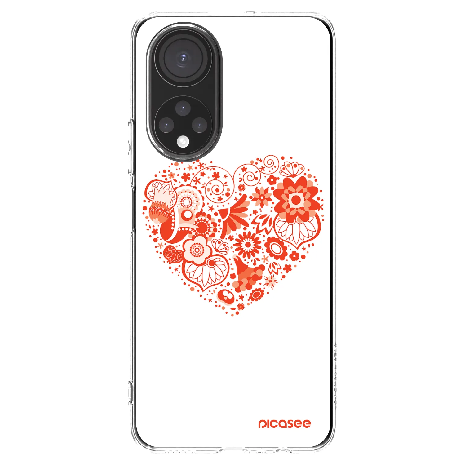 Picasee husă transparentă din silicon pentru Honor X7 - Big heart