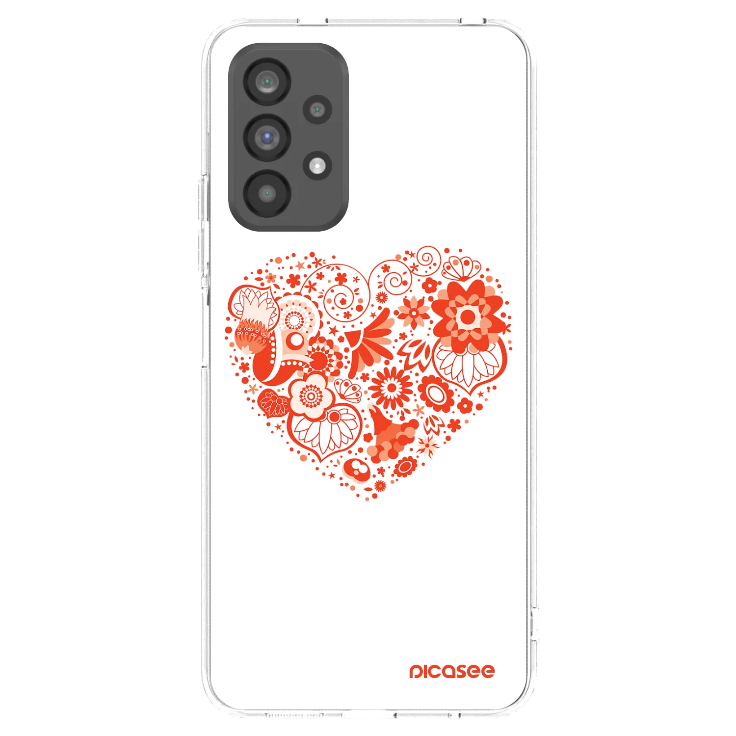 Picasee husă transparentă din silicon pentru Samsung Galaxy A73 5G - Big heart