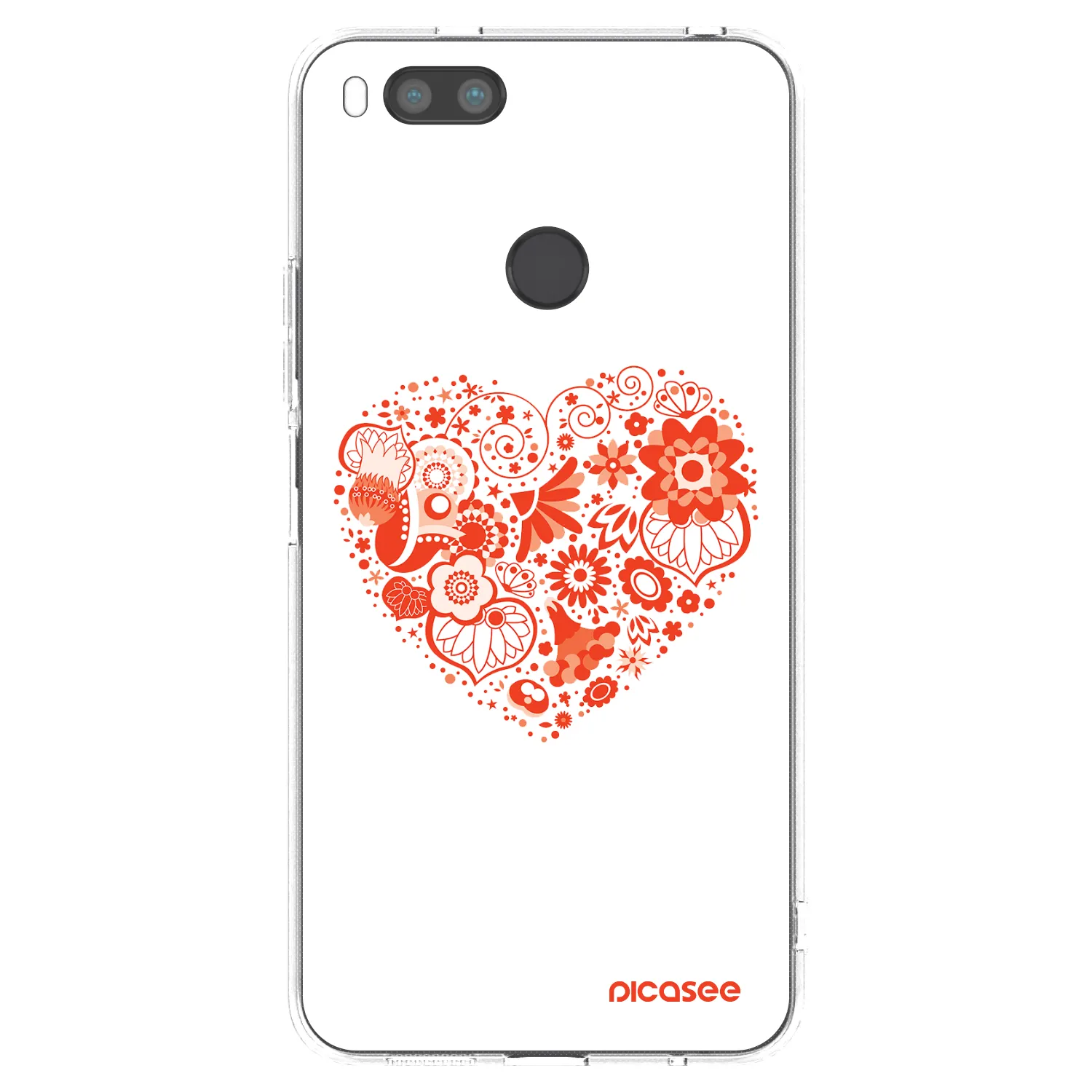 Picasee husă transparentă din silicon pentru Xiaomi Redmi A1 - Big heart
