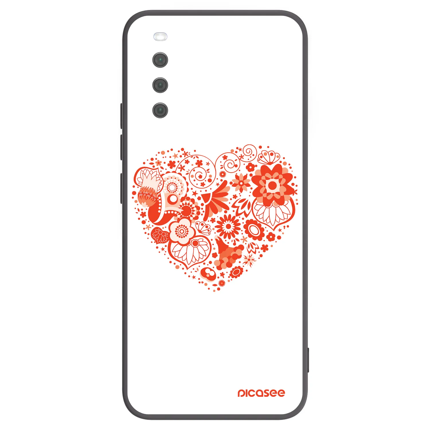 Picasee husă neagră din silicon pentru Sony Xperia 10 III - Big heart