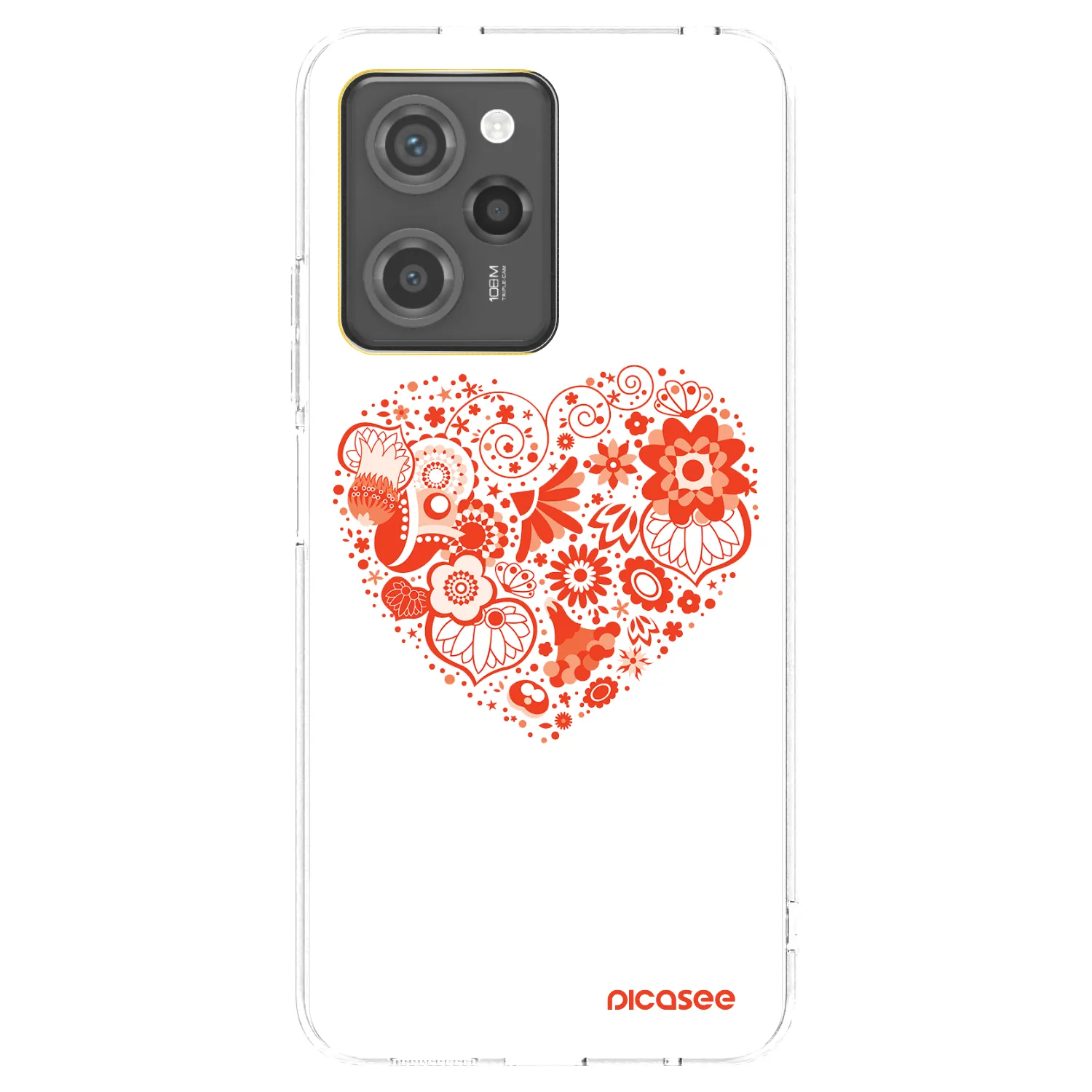 Picasee husă transparentă din silicon pentru Xiaomi Poco X5 Pro - Big heart