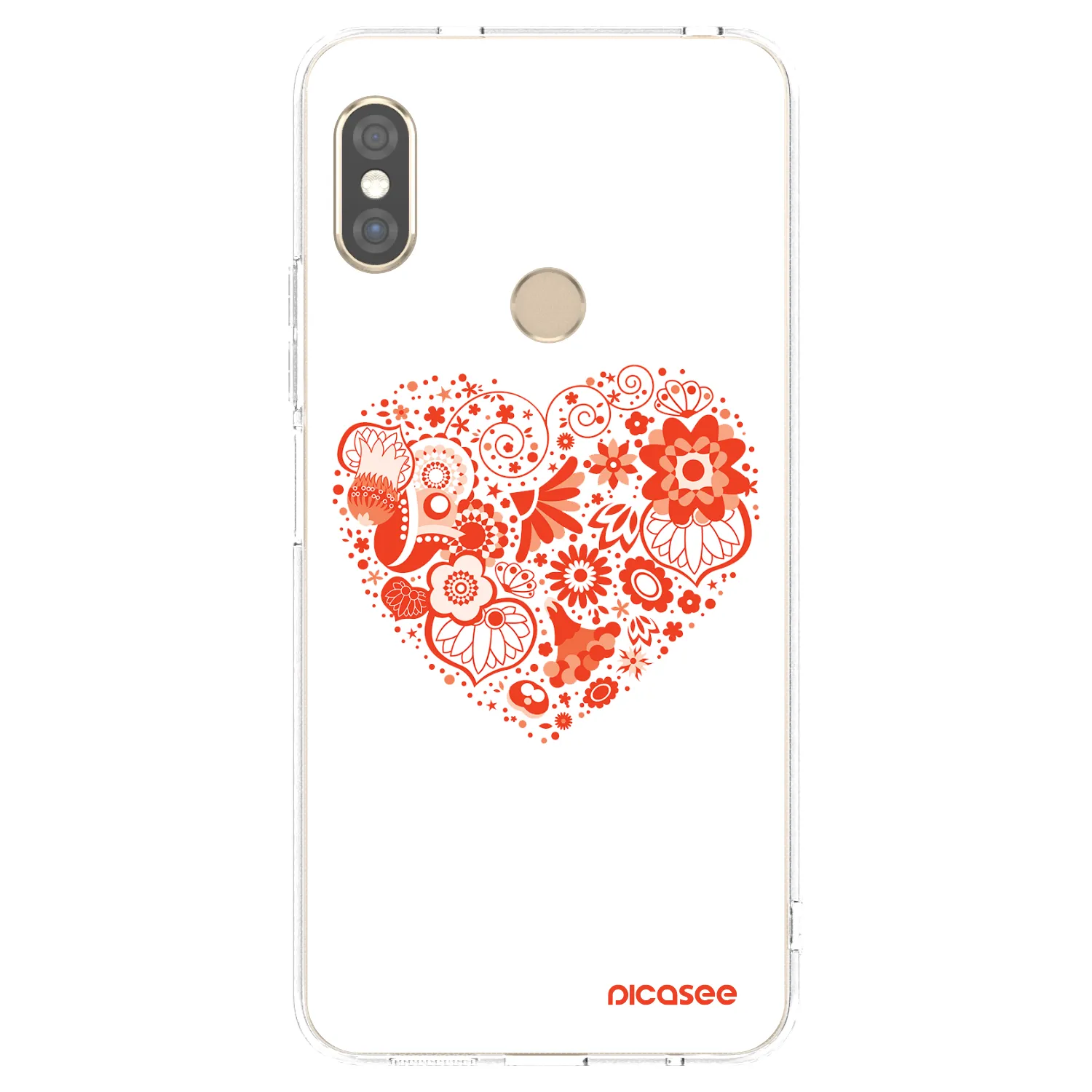 Picasee husă transparentă din silicon pentru Xiaomi Redmi Note 5 Global - Big heart