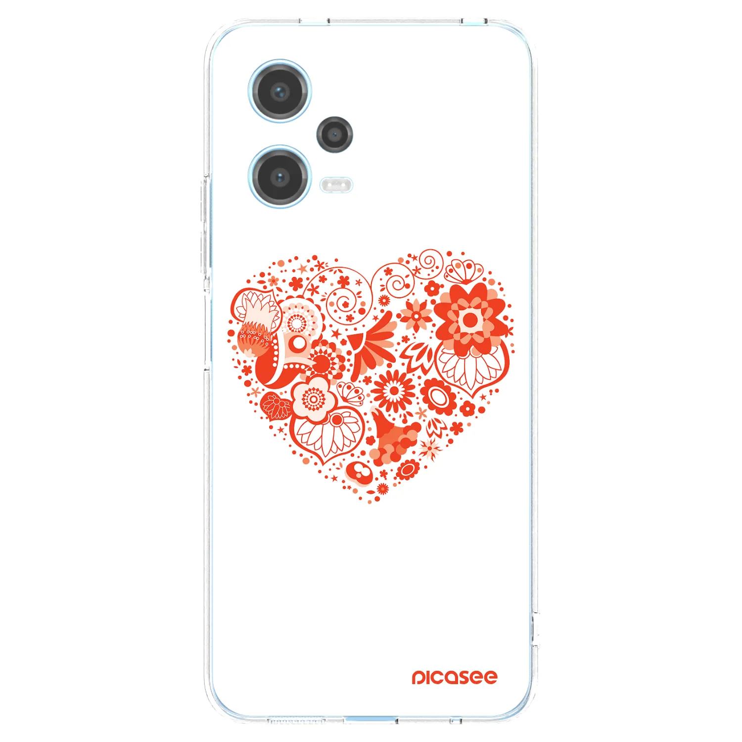 Picasee husă transparentă din silicon pentru Xiaomi Redmi Note 12 5G - Big heart
