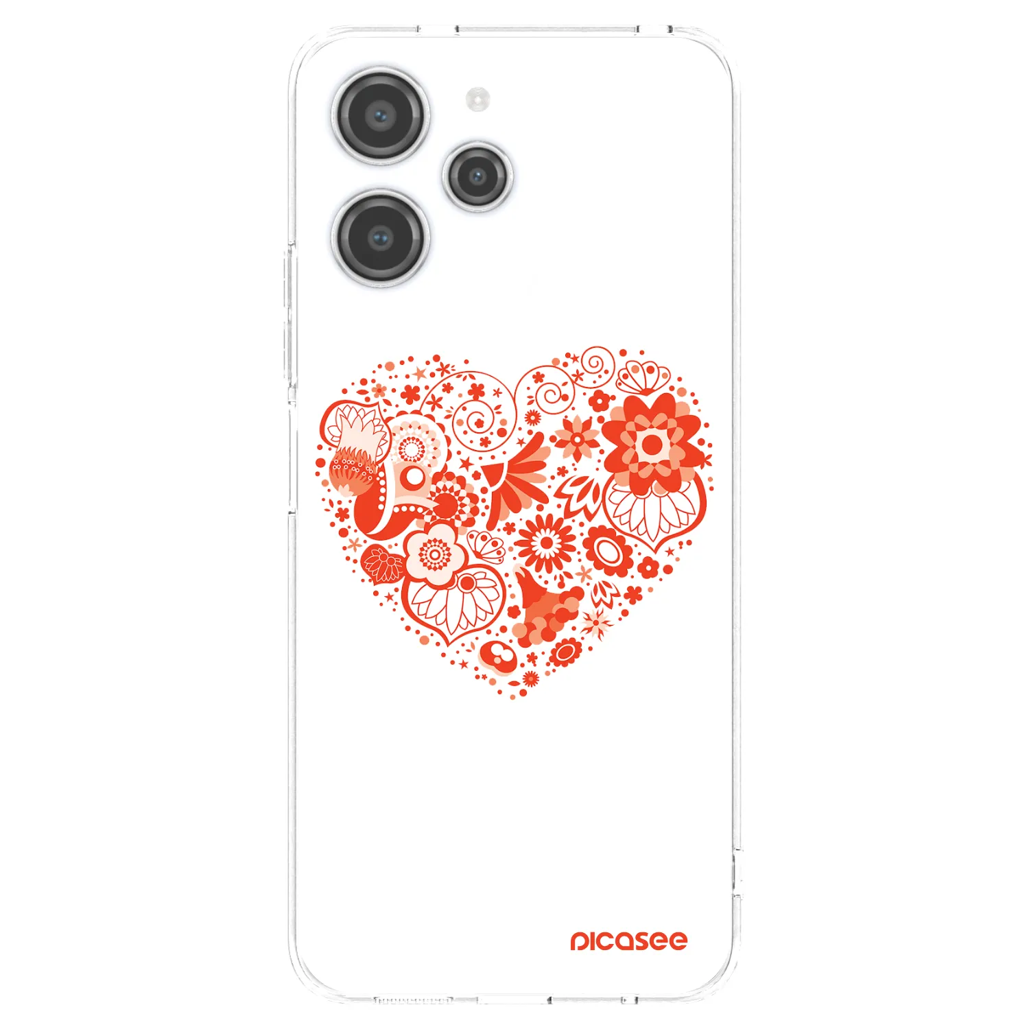 Picasee husă transparentă din silicon pentru Xiaomi Redmi 12 4G - Big heart