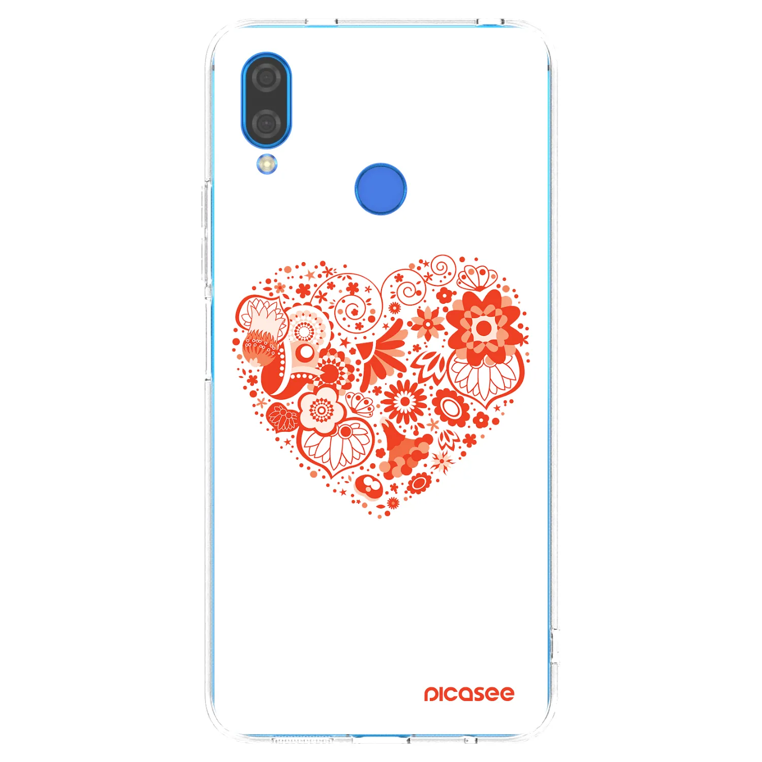 Picasee husă transparentă din silicon pentru Huawei Nova 3i - Big heart