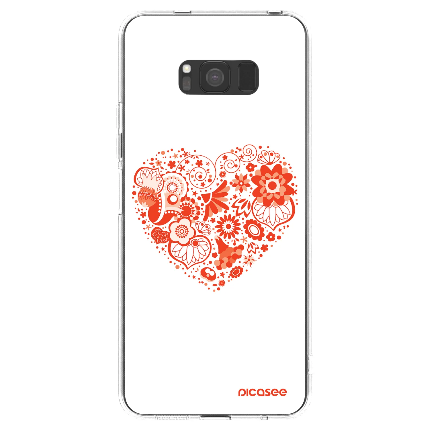 Picasee husă transparentă din silicon pentru Samsung Galaxy S8 G950F - Big heart