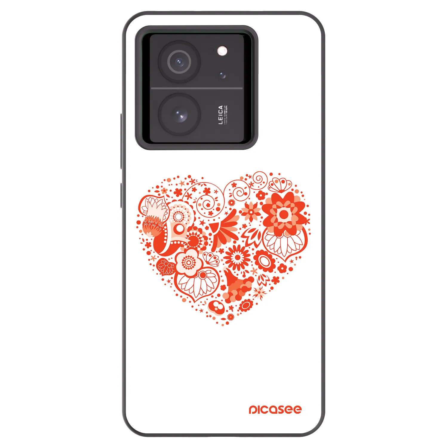 Picasee husă neagră din silicon pentru Xiaomi 13T Pro - Big heart