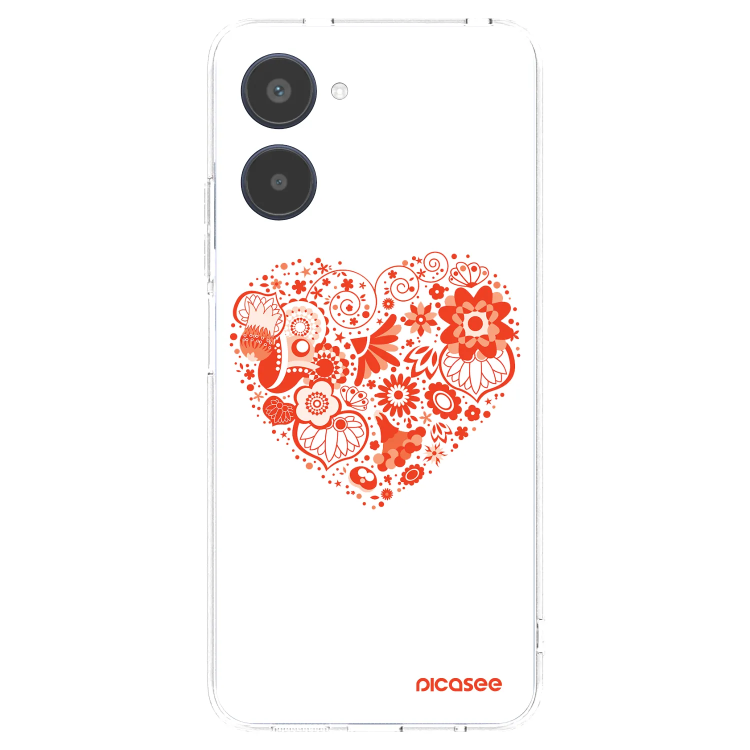 Picasee husă transparentă din silicon pentru Realme 10 4G - Big heart