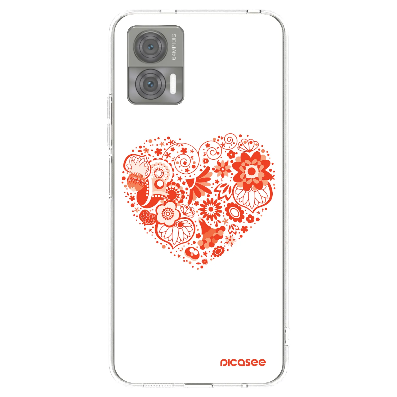 Picasee husă transparentă din silicon pentru Motorola Edge 30 Neo - Big heart