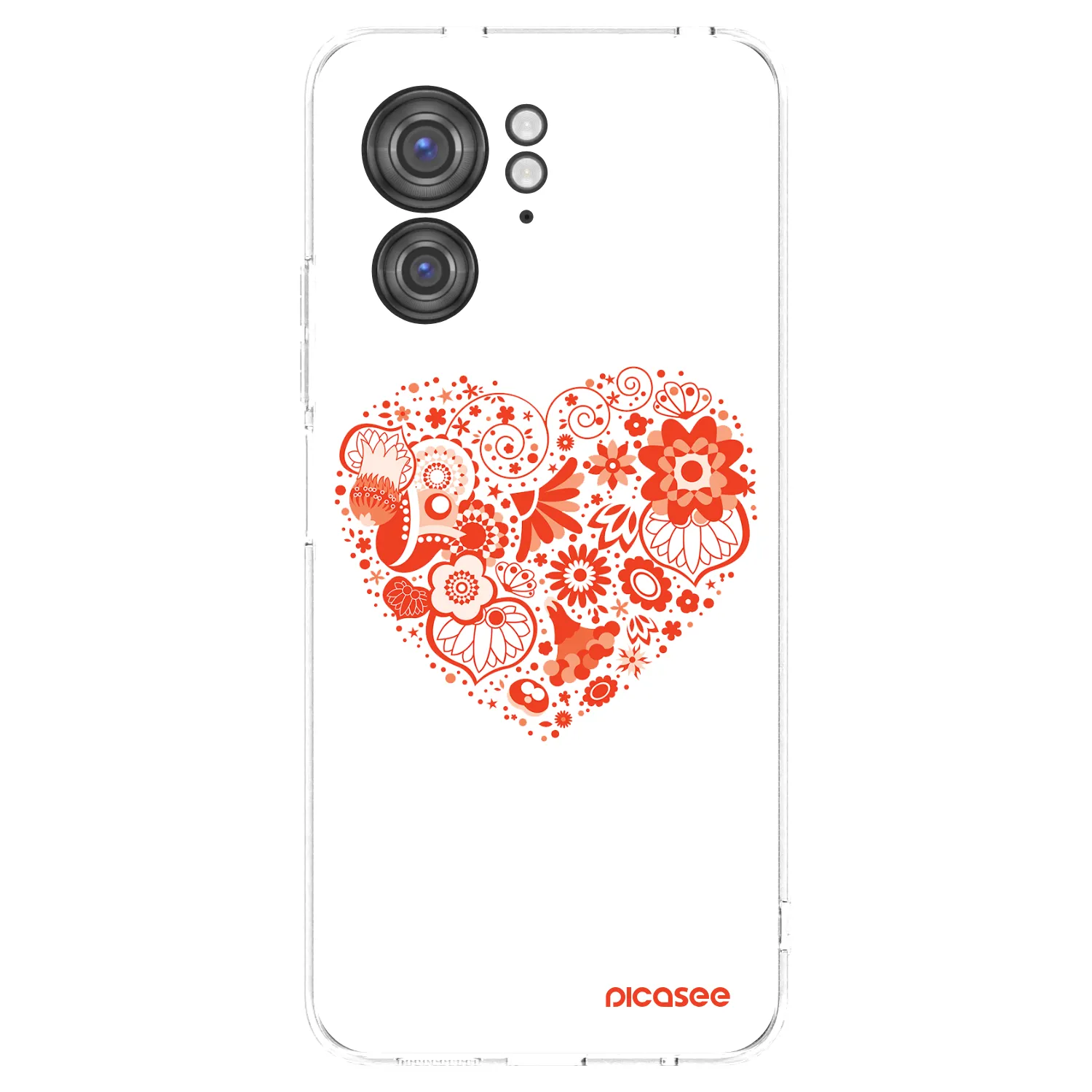 Picasee husă transparentă din silicon pentru Motorola Edge 40 - Big heart