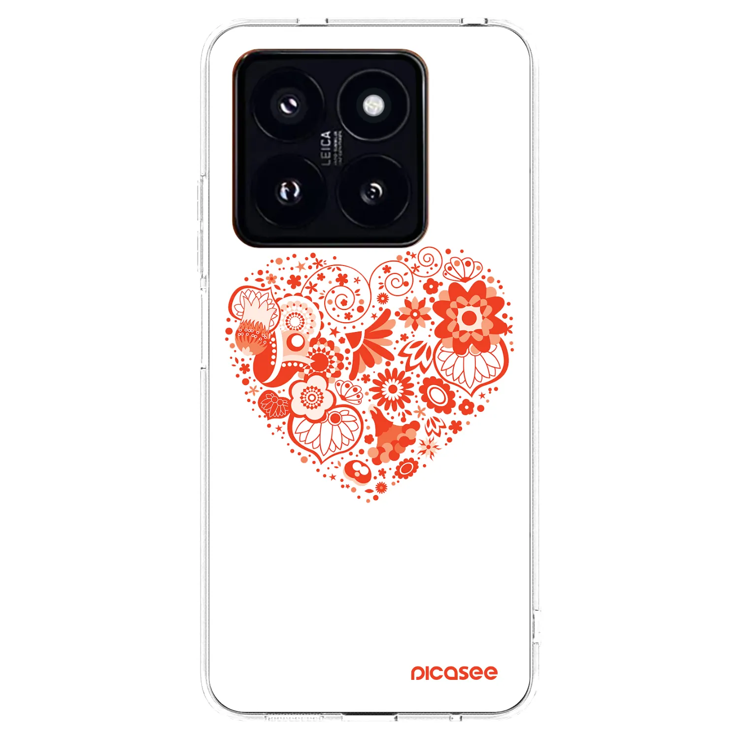 Picasee husă transparentă din silicon pentru Xiaomi 14 Pro - Big heart