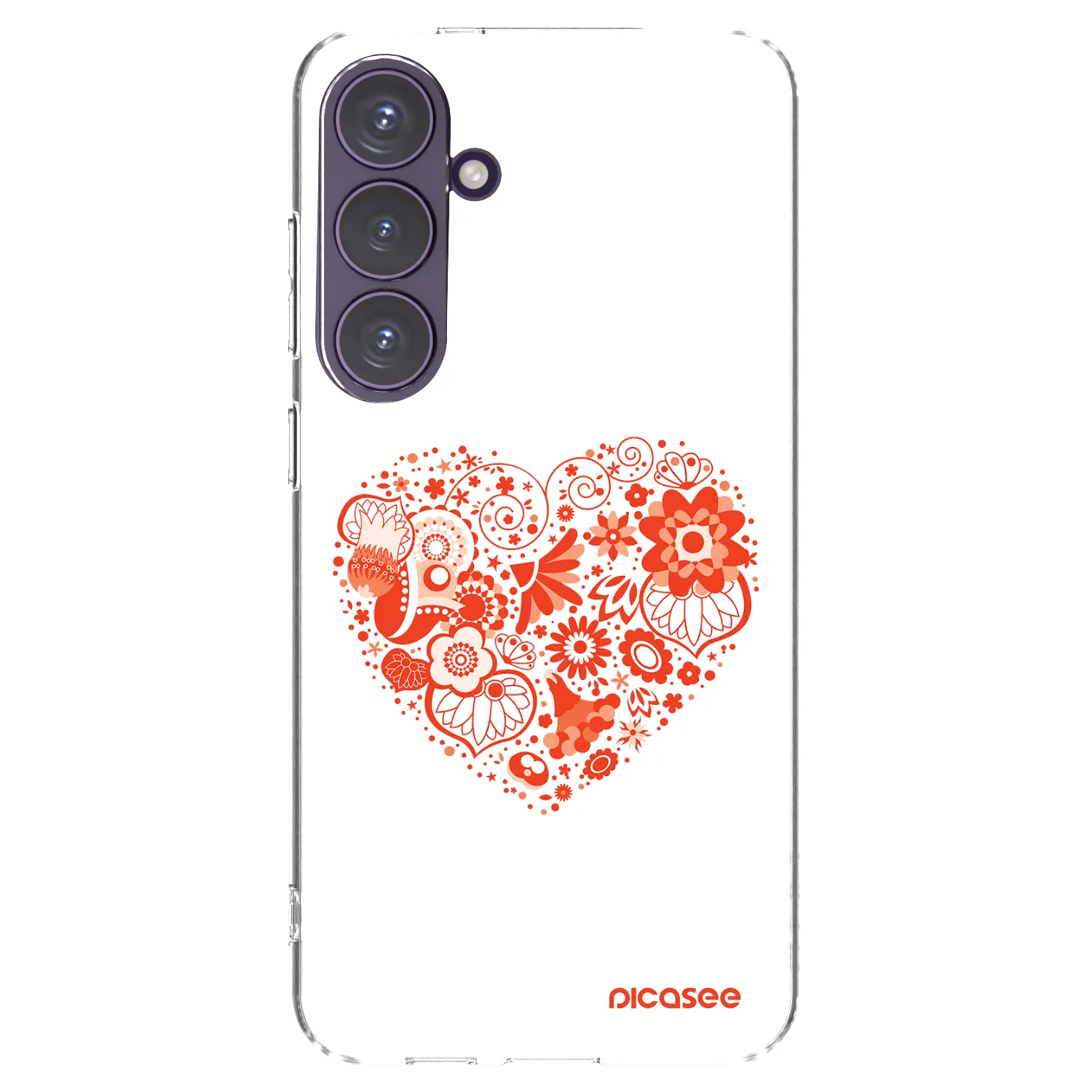Picasee husă transparentă din silicon pentru Samsung Galaxy S24+ S926B 5G - Big heart