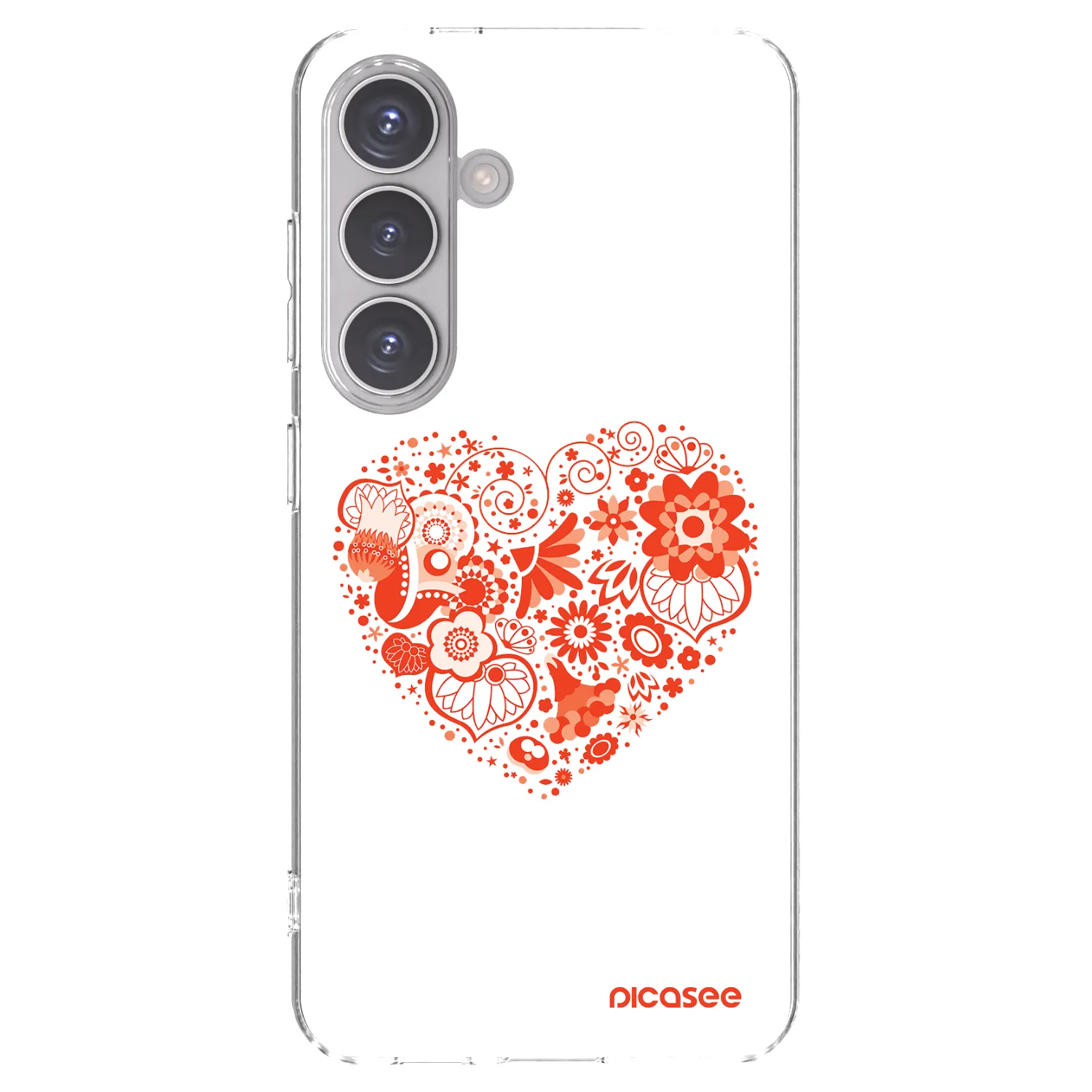 Picasee husă transparentă din silicon pentru Samsung Galaxy S24 S921B 5G - Big heart