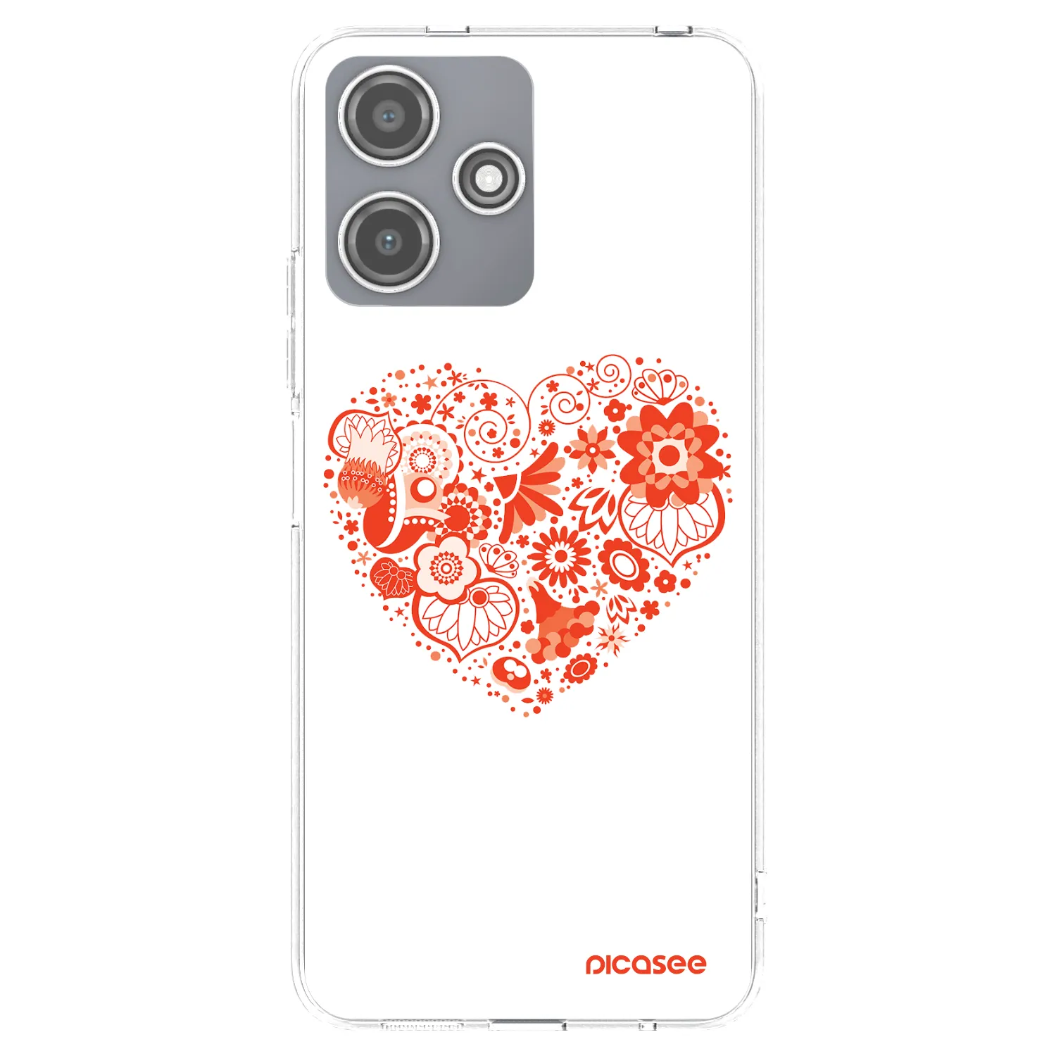 Picasee husă transparentă din silicon pentru Xiaomi Redmi 12 5G - Big heart