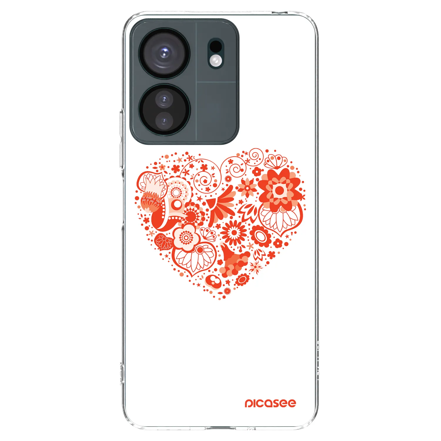 Picasee husă transparentă din silicon pentru Xiaomi Redmi 13C 4G - Big heart