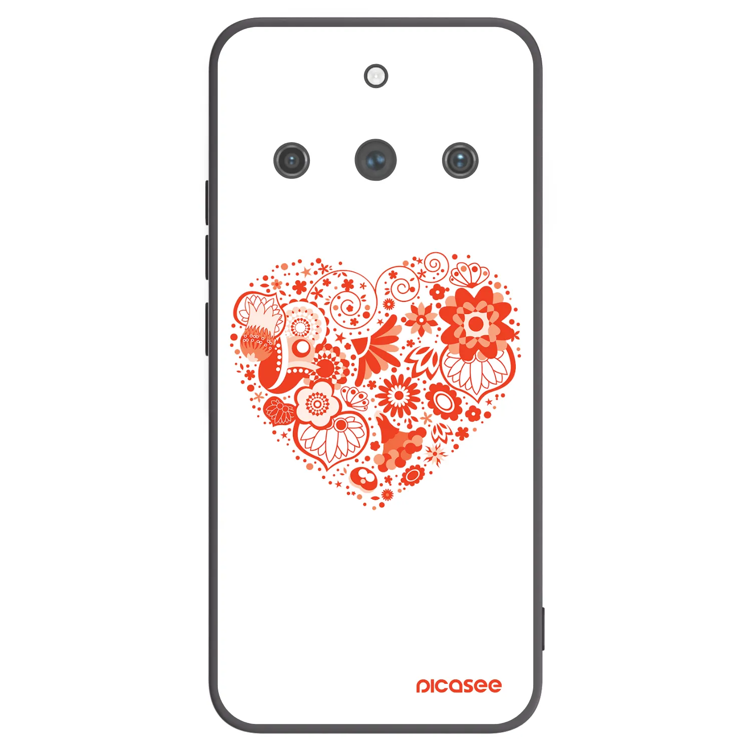 Picasee husă neagră din silicon pentru Realme 11 Pro+ - Big heart