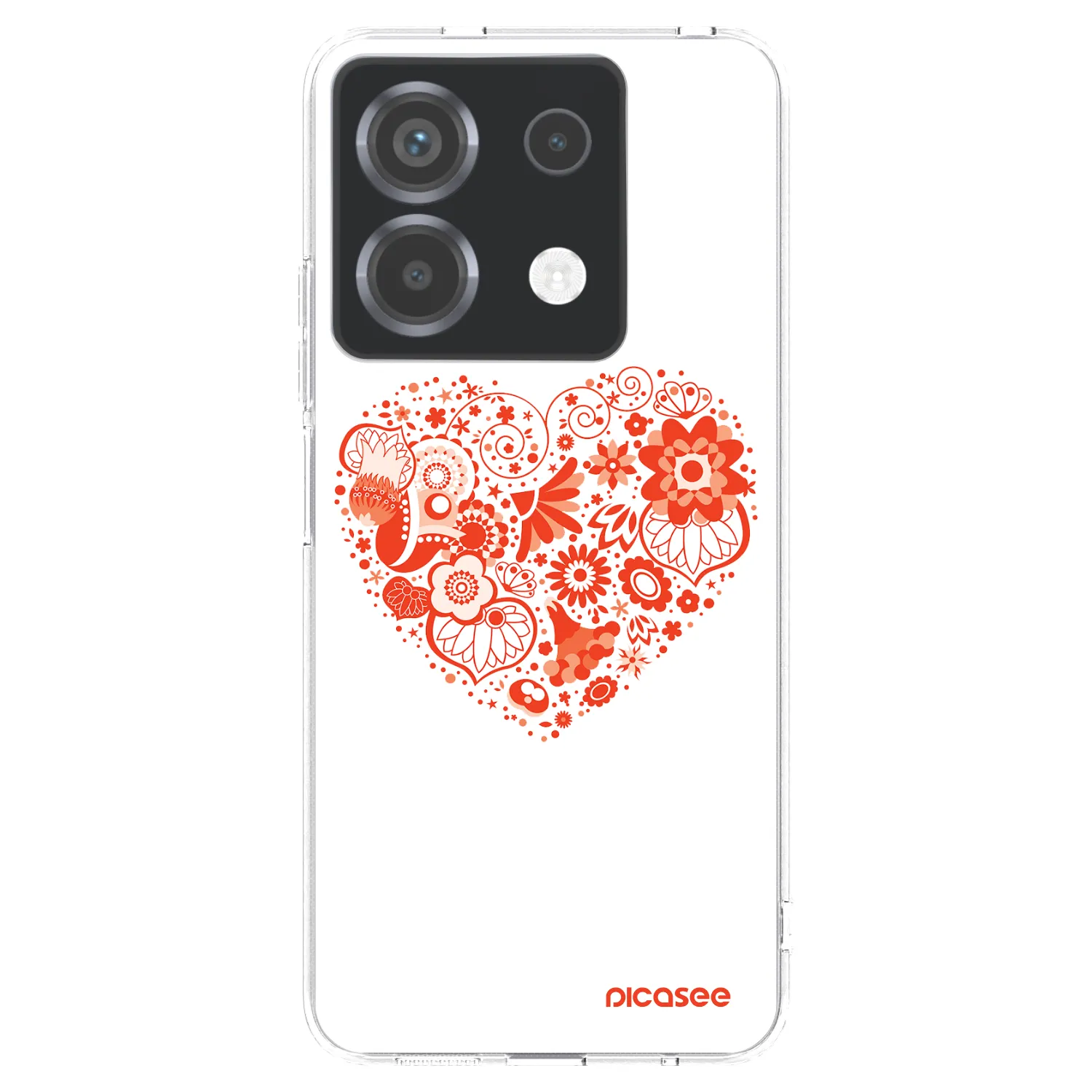 Picasee husă transparentă din silicon pentru Xiaomi Poco X6 - Big heart