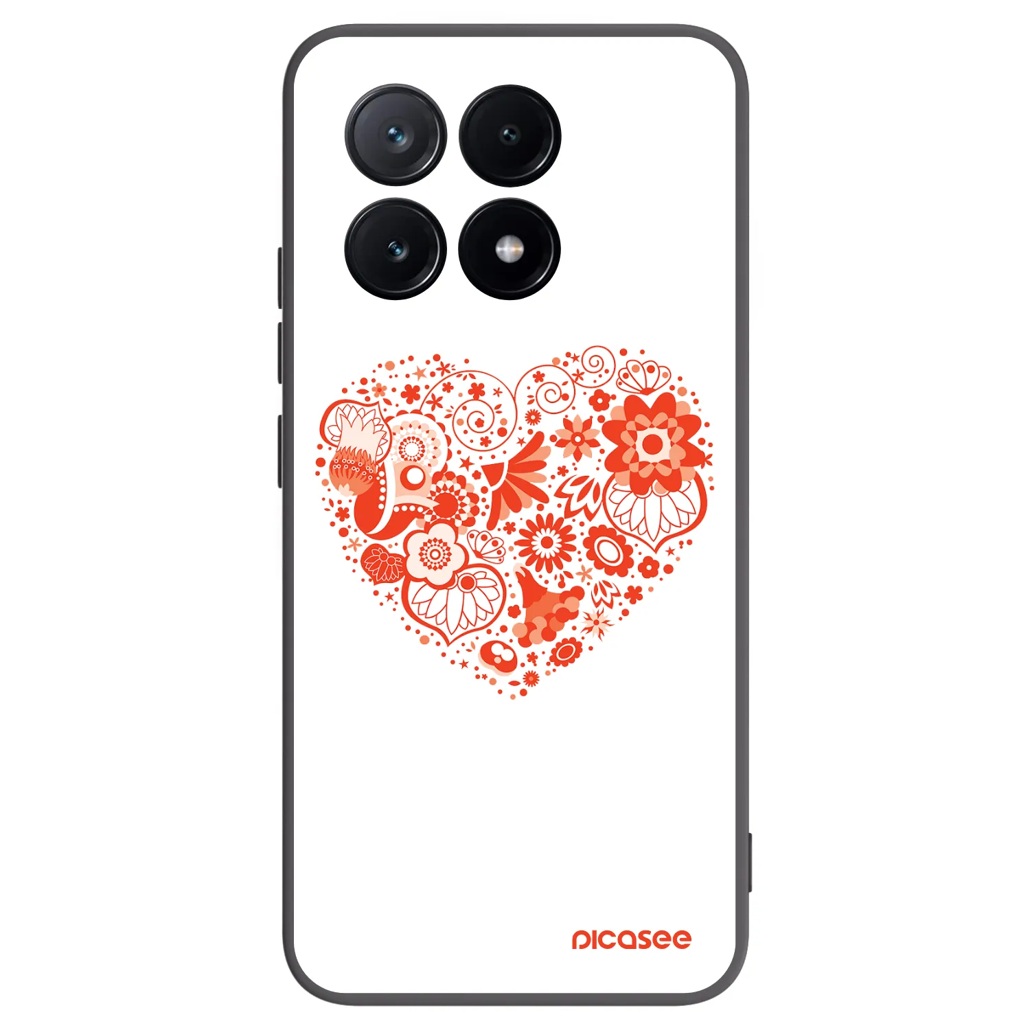 Picasee husă neagră din silicon pentru Xiaomi Poco X6 Pro - Big heart